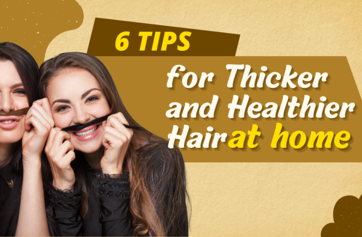 Four tips for achieving thinner, healthier hair at home, featuring easy and effective methods for hair care.