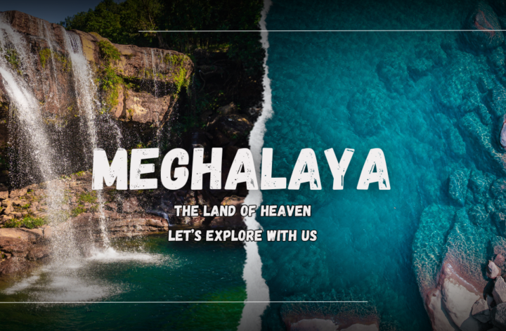 A breathtaking landscape of Meghalaya, highlighting its natural beauty and tranquility, perfect for an escape to paradise.
