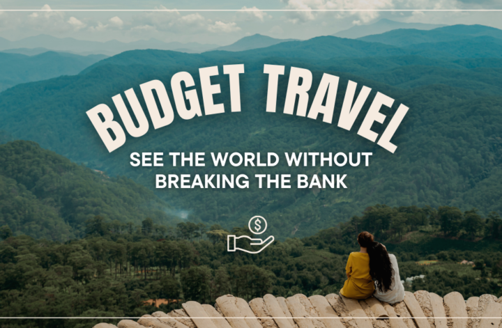 A traveler exploring a scenic destination with a backpack, symbolizing budget-friendly travel tips for affordable adventures.