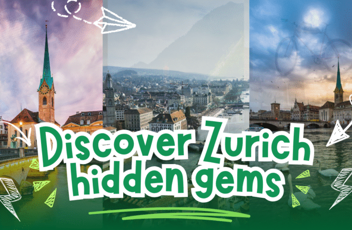 hidden gems in Zurich, featuring quaint cafes, art installations, and picturesque alleyways.